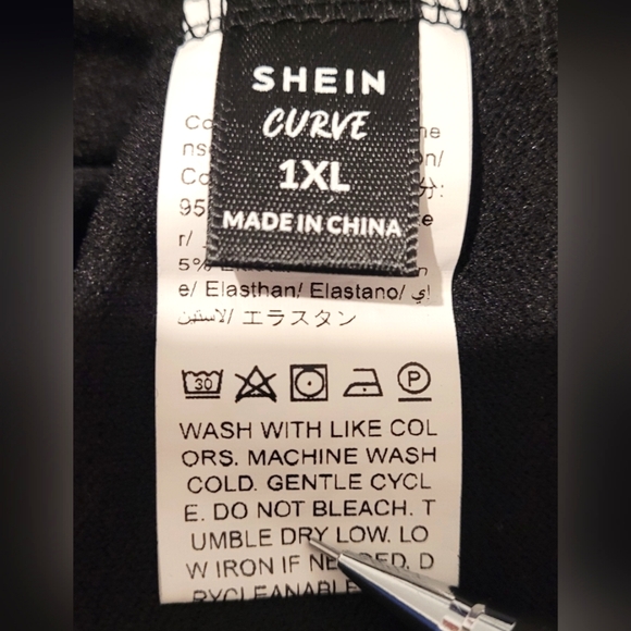 ⏰️3/$10 1X NWOT Shein black skinny pants - Picture 4 of 5